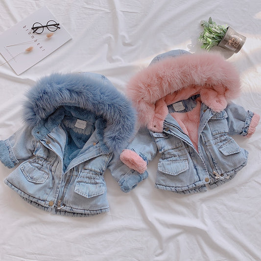 Veste en jean pour bébé fille